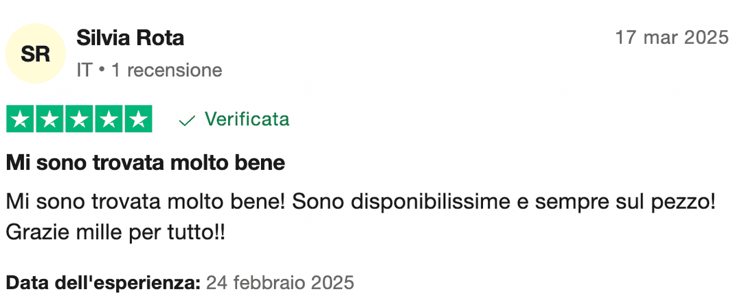 Recensione cliente 2